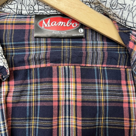 Mambo flannel shirt . Men’s Large. Beautiful colors and great quality - Picture 4 of 4